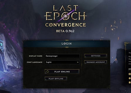 Como resolver o problema de log in no Last Epoch?