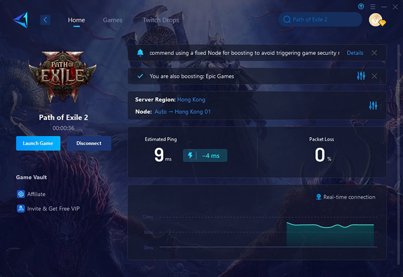 How GearUP Booster Enhances Your Path of Exile 2 Experience step 4