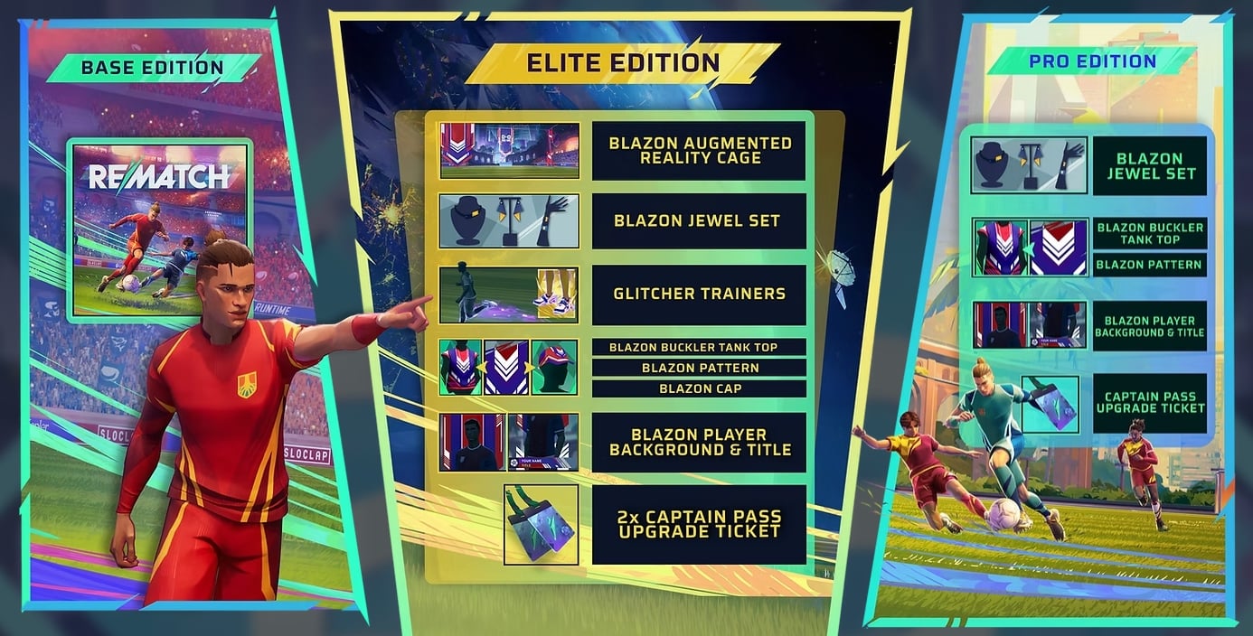 Rematch Game Pre-Order Bonuses