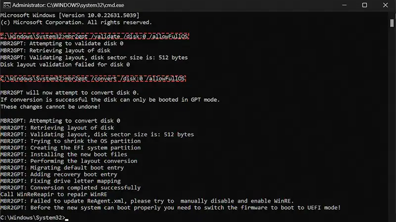 Check Whether the Disk is MBR or GPT