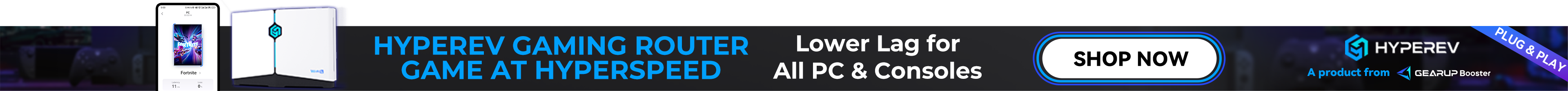 hyperev gaming router game at hyperspeed