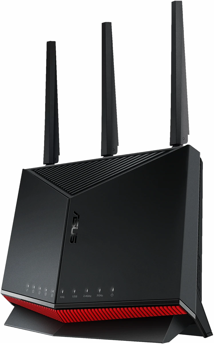 ASUS RT-BE86U Wi-Fi 7 router with the GearUP Plugin built in