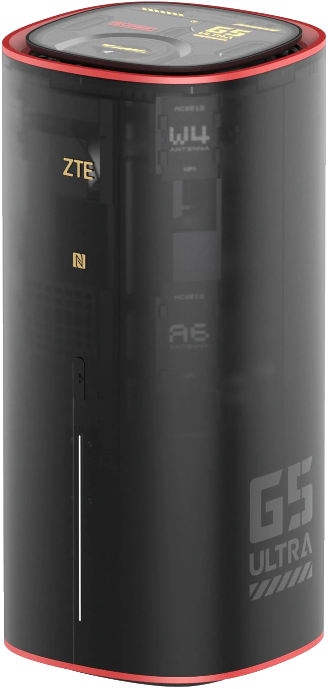 ZTE G5 Ultra Gaming 5G Wi-Fi 7 router with the GearUP Plugin built in